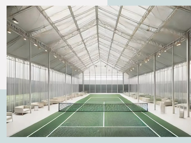 Строительство теннисных кортов в Вольске