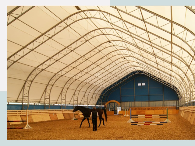 Строительство конных манежей в Вольске