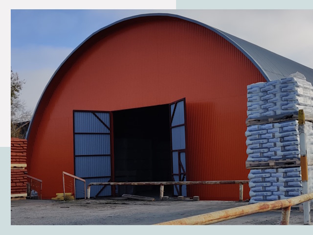 Полукруглые ангары по цене от 608 руб. в Вольск