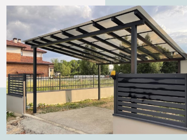 Металлические навесы в Вольск от 608 руб. за м²