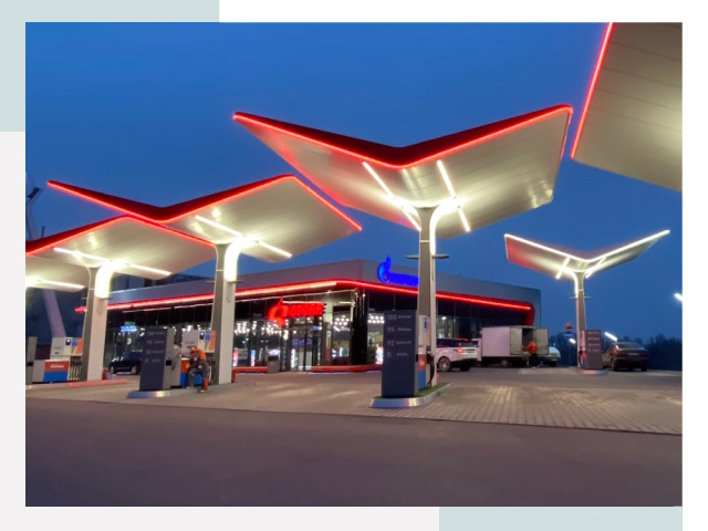 Навесы для АЗС в Вольске