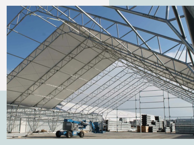 Каркасно-тентовые сооружения от СтальСтрой-Вль по цене 608 руб.