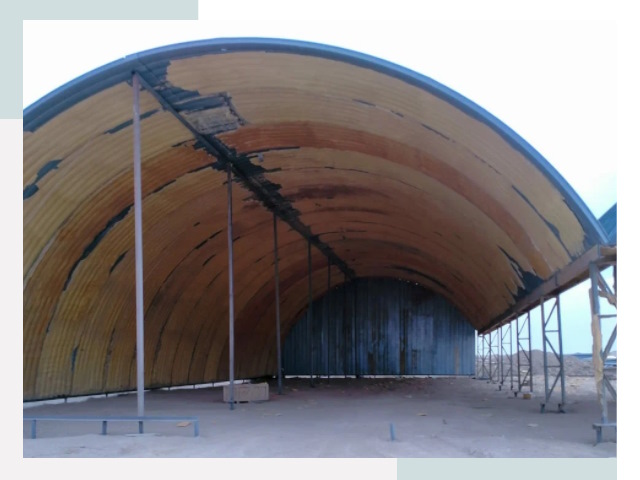 Реконструкция ангаров в Вольске