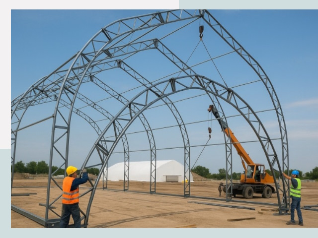 Монтаж ангаров в Вольске от 608 руб. - Надежно и быстро